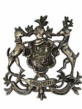 Honor Fox Deer Rose Stag Coat of Arms Crown Military Hat Shield Badge Italy picture