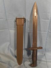 WWII US ARMY M-1 GARAND BAYONET MARKED U.C. FLAMING BOMB ON BLADE & H ON HANDLE picture