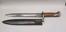 1918 WW1 Waffenfabrik German Mauser Butcher Bayonet Crown Marked w/Scabbard LOOK picture