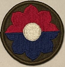 US Army Patch Vietnam War 9th Infantry Division Embroidered Military Badge Vtg picture