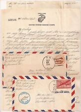 WWII USMC III Amphibious Corps Letters. Okinawa, Landed on D-Day, & Saipan 1944 picture