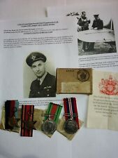RAF BOXED MEDAL GROUP TO BATTLE OF BRITAIN PILOT. ENT CLASP picture