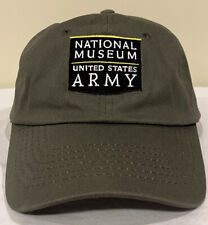 National Museum United States Army Ball Cap Hat Military Strapback Olive Green picture