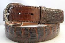 Genuine Saddle Brown Alligator Leather Belt (Made in U.S.A) picture