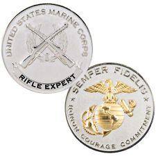 USMC Rifle Expert Challenge Coin picture
