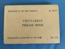 July 1962 Vietnamese Phrase Book US Dept. of the Army Pamphlet No. 20-611 picture