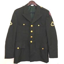 US Military Army DSCP Green Coat 39 R Wool Blazer Jacket Uniform Men's  picture