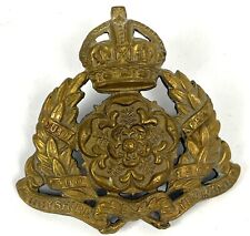 WW1 British Army Derbyshire Imperial Yeomanry Regiment Large Cap Badge VTG picture