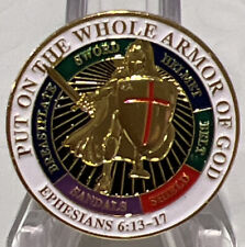 *  Put on Whole Armor of God Ephesians 6-13-17 Bible Verse Cap / Hat  Lapel Pin picture