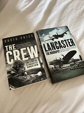 “Lancaster  Biography” Signed 21 WW2 RAF Bomber Command book & THE CREW (PB) picture