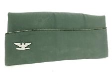 WWII Garrison Cap Hat 7 1/8 Sterling Army Colonel Rank War Eagle Insignia Pin picture
