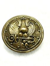 VTG Military Navy Button Eagle 13 Star Uniform Brass Gold Anchor Relief USA🇺🇸 picture