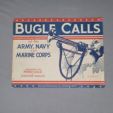 Vintage 1943 Bugle Calls Of The Army Navy & Marine Corps Arranged For Piano Solo picture