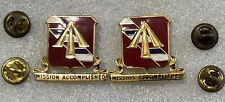 US Military 41st Field Artillery Regiment Mission Accomplished Insignia Pin  picture