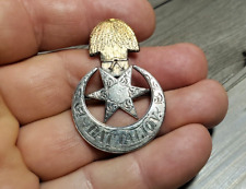 10K Gold Sterling Silver Civil War 7th Texas Infantry Regiment Battalion Badge picture
