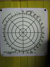 20 pieces Tank sighting Range Card gun show  well-used picture