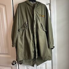 Vintage Military M-1951 Fishtail Parka Shell Size Small M51 US Army War Jacket picture