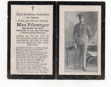 original german ww1 Death card wk1 sterbebild death details soldier fallen picture