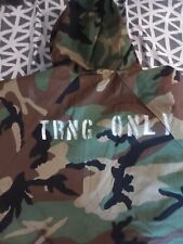 Military Green Camo Fatigues Jacket & 2 Pants US ARMY Mens Size Lg Training Only picture