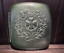 Antique WW1 German Military 1914 Iron Cross Embossed Metal Cigarette Case picture