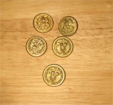 Vintage Military Brass Buttons Lot of 5 Military Buttons marked Superior quality picture
