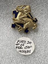 US Army 9th Cavalry Regiment Unit Crest Military Hat Lapel Pin picture