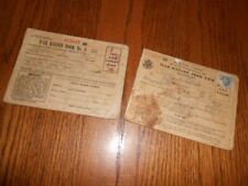 WORLD WAR II War Ration Book No. 2 & 3 With Stamps picture