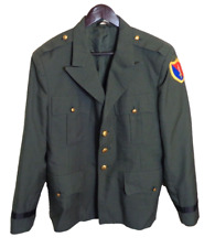US Military Army SergeGreen Coat 44L Wool/Poly Blazer Jacket Uniform Mens picture