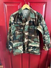 VTG USMI Military 80s Camouflage Woodland Sz S Reg Army Made In USA Lightweight picture