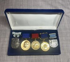 Vintage Lot of (5) Original Russian Military Medals Some Inscribed(?) picture