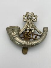 King's Shropshire Light Infantry Cap Badge KSLI Bi-Metal 34mm Slider VINTAGE Org picture