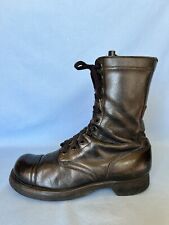 Vintage Military Issue Army Boots Black Leather 11