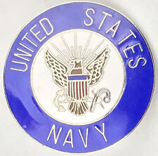 United States Navy Silver Tone Enamel Pin picture