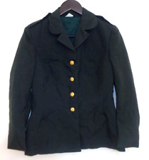 US Military Army Green Coat 12 SHT P Women's 100% Wool Blazer Jacket Uniform picture