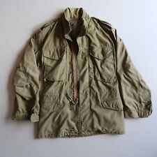 Vintage US Military 80s VTG Army Green Hooded Field Jacket Coat XS picture