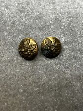 1870's US Army Indian Wars era Calvary Brass Uniform Coat Buttons (2) picture