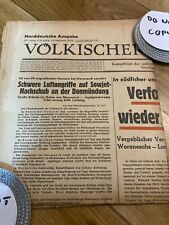 WW2 German 1942 Berlin front daily newspaper Luftwaffe Moscow U-boot East Front picture