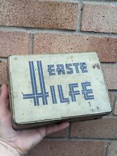Vintage WW2 Wehrmacht GERMAN First Aid Tin/ Medical Container Box picture