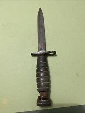 VTG Original M3 US Fighting Knife Dagger No Sheath Rare Unmarked 5th Production picture