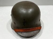 WW2 German Helmet - Original Shell With Reproduction Chin Strap & Liner. picture