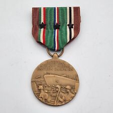 US WWII European MidEast Campaign Medal + Ribbon Bar Army Navy Air Corps Marine picture