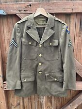 Vtg WW2 US Army Air Corps USAAF Air Forces Uniform Jacket Coat Corporal Patches picture