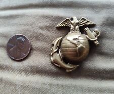 World War 2 USMC  Marine Visor Cap Badge picture
