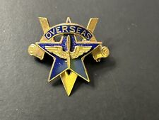 Vintage US WWII Army Air Corps Overseas Sterling Enamel Sweetheart Pin picture
