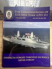 USS New York LPD 21 Commissioning Day Nov. 7 2009, Navy Cruise Book picture