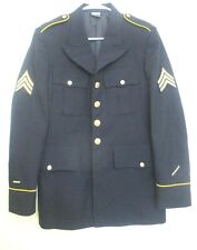 US Army Blue Blazer Jacket Sz 35 R CLA Men's Poly/Wool Bremen-Bowdon picture