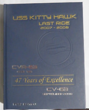 NEW USS KITTY HAWK CV-63 2007-2008 LAST RIDE-FINAL EDITION-WESTPAC CRUISE BOOK picture