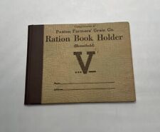 Vintage Ration Book Holder, Compliments of Paxton Farmers’ Grain Co. (Code 3GM5) picture