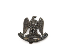 WW2 Eagle Cap Badge With Slider - The 2nd Dragoons (Royal Scots Greys)  Original picture