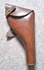 Original WW1 British Military Brown Leather Webley Pistol Case Holster 1916 picture